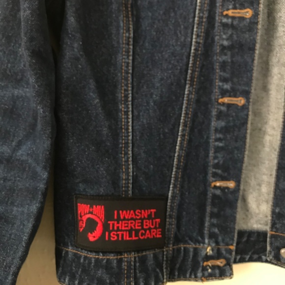 Rare Vintage Jean Jacket with Patches - Vietnam L - Picture 3 of 9